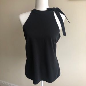 NWOT Banana Republic Sleeveless Tie Bow Blouse